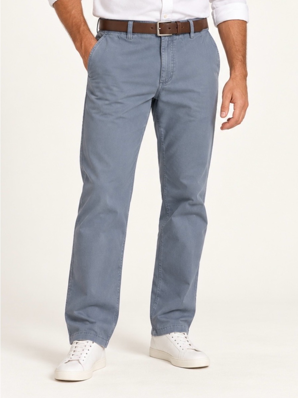 Cremieux Classics Straight -Leg Chinos in Blue Gray 36 x 31